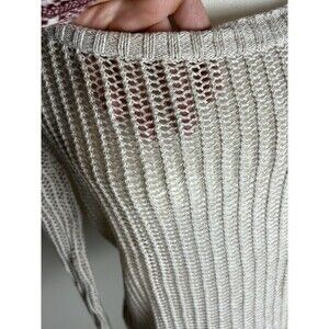 AEROPOSTALE Taupe Loose Knit Lightweight Layering Sweater Medium